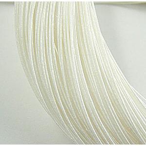 jewelry binding Waxed wire, round, Grade A, 0.5mm dia [WIREWAX204C01]