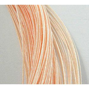 waxed wire, round, grade a, 0.5mm dia [WIREWAX204C07]
