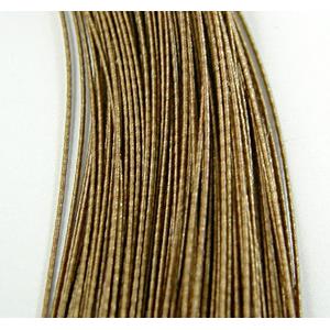 waxed wire, round, grade a, 0.5mm dia [WIREWAX204C11]
