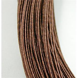 waxed wire, round, grade a, coffee, 0.5mm dia [WIREWAX204C14]