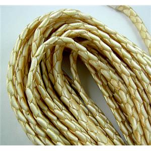 Braided Cord, Waxed, Flat, grade-A, 10mm wide [WIREWAX205C2]