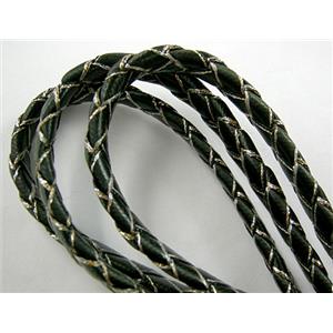 Waxed Cord, Braided, Flat, grade-A, 10mm wide [WIREWAX205C6]