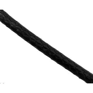 waxed cord, round, jewelry binding, black, 1mm dia, 155yards per rolls [WIREWAX206C101-1MM]