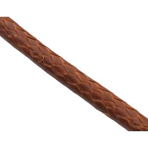 waxed cord, round, jewelry binding, brown, 3mm dia, 50yards per rolls [WIREWAX206C104-3MM]