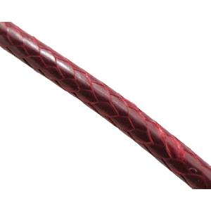 waxed cord, round, jewelry binding, dark-red, 1mm dia, 155yards per rolls [WIREWAX206C115-1MM]
