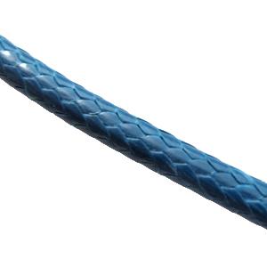 waxed cord, round, jewelry binding, steel-blue, 5mm dia, 35meters per rolls [WIREWAX206C120-5MM]