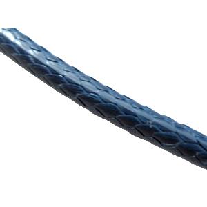 waxed cord, round, jewelry binding, deep-blue, 3mm dia, 50yards per rolls [WIREWAX206C121-3MM]