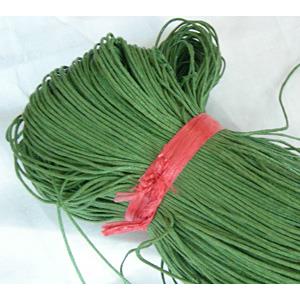 Green Jewelry Binding Waxed Wire, 1.0mm dia, approx 800 meters [WIREWAXED08-1MM]