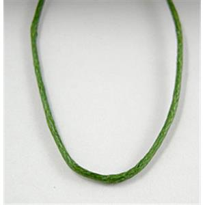Deep Green Jewelry Binding Waxed Wire, 1.0mm dia, approx 800meters [WIREWAXED09-1MM]