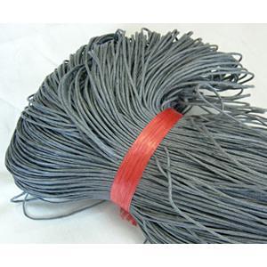 Jewelry Binding Waxed Wire, Gray, 1.0mm dia, approx 800meters [WIREWAXED10-1MM]