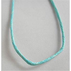 Jewelry Binding Waxed Wire, aqua, 1.0mm dia, approx 800meters [WIREWAXED13-1MM]