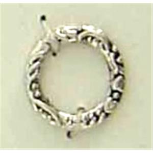 Tibetan silver ring connector, approx 14mm dia [YJ04254]