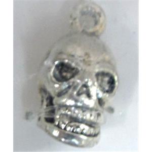 Skull Charm, Tibetan Silver pendants, 8.5x13.3mm [YJ10937]