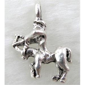 Tibetan Silver Charms, 14x20mm [YJ1205]