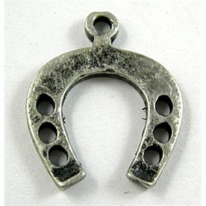 Tibetan Silver wishbone pendant, 22x26mm [YJ12399]