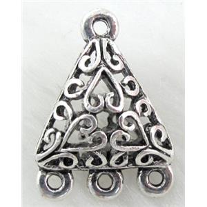 Tibetan Silver Charms Pendant, 16x22mm,8mm thick [YJ13738]