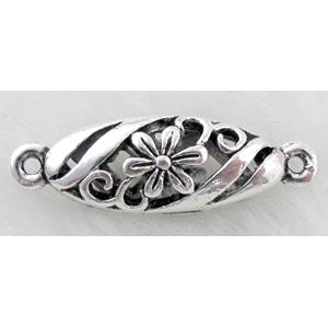 Tibetan Silver Charms connector, 9x30mm,7.5mm thick [YJ13776]