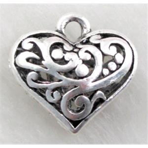 Tibetan Silver Charms Pendant, 20mm wide, 9.5mm thin [YJ13867]