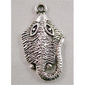 Tibetan Silver octopus pendants, 15x25mm [YJ14472]