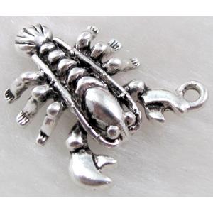 Scorpion Charms, Tibetan Silver pendant, 20x23mm [YJ15499]