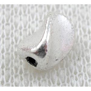 Tibetan Silver twist spacer, 6.5mm dia, 9mm length [YJ1592]