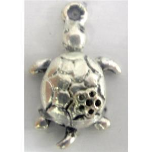 Tibetan Silver tortoise pendant, 23x14mm [YJ29634]