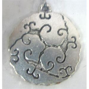 Tibetan Silver pendants, 24x21mm [YJ40670]