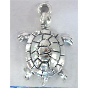 Tibetan Silver Tortoise pendants, 27x18mm [YJ42901]