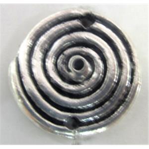 Tibetan Silver rebirth connector, 20mm dia [YJ44306]