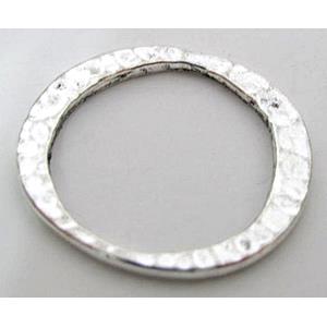 Tibetan Silver ring, Lead free and nickel Free, 30mm dia [ZN12121FF]