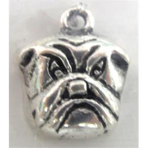 Tibetan Silver dog pendants, Lead and nickel Free, 16x13mm [ZN14491FF]