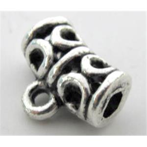 Tibetan Silver hanger, lead free and nickel free, 11mm, 3mm hole [ZN2018FF]