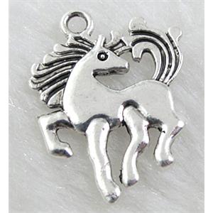Tibetan Silver pendants, Lead free and nickel Free, horse, 20x24mm [ZN22711FF]