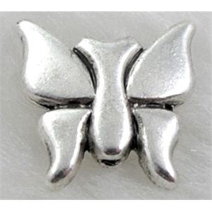 Tibetan Silver Butterfly beads Non-Nickel, 13.5x14mm [ZN28799]