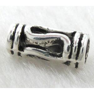 Tibetan Silver Tube Spacers Non-Nickel, 6.5x14mm, hole:4mm [ZN394]