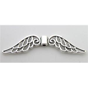 Tibetan Silver pendants, Lead free and nickel Free, wing, 50mm wide [ZN48411FF]