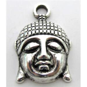 Tibetan Silver buddha pendant, Lead free and nickel Free, 14x22mm [ZN48743FF]