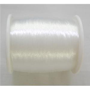 Crystal thread, white, no-stretchy, 0.4mm diameter, 1000 meters per roll [WIRE-CRY1000-0.4]