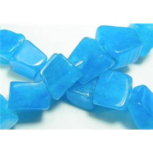15.5 inches string of freshwater shell beads, freeform, blue, 4~7mm, 80 beads per strand [SHE-ER-02]