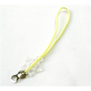 String hanger lt.yellow color, 45mm circinal [FG-SH-YELL]