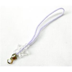 Mobile phone cord, violet, 45mm circinal [FG-SH-VIOLET]
