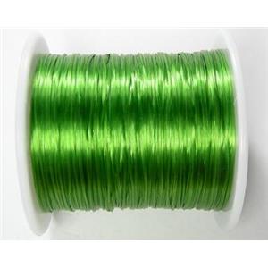 stretchy Crystal wire, flat, green, 80meters per roll [WIRE-CRY80-17]