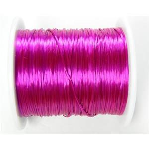 Crystal wire, stretchy, flat, fuchsia, 16.2meters per roll [WIRE-CRY-30]