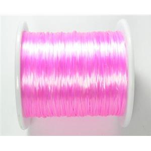 Crystal wire, stretchy, flat, lt.hot-pink, 16.2meters per roll [WIRE-CRY-34]