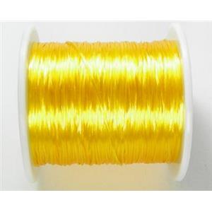 stretchy Crystal wire, flat, yellow, 16.2meters per roll [WIRE-CRY-8]
