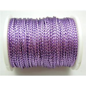 Metallic Cord, Lavender, 0.8mm, 100m per roll [WIRE-GOLD-C05]