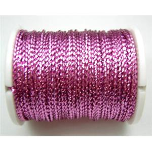 Metallic Cord, purple, 0.8mm, 100m per roll [WIRE-GOLD-C06]