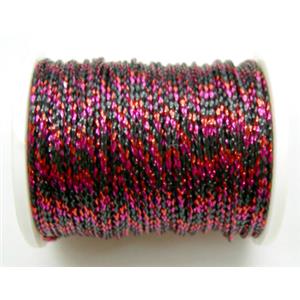 Metallic Cord, Colorful, 0.8mm, 100m per roll [WIRE-GOLD-C07]