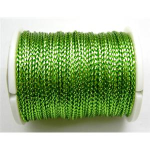 Metallic Cord, Olive, 0.8mm, 100m per roll [WIRE-GOLD-C08]