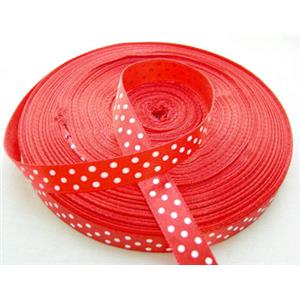 Red Satin Ribbon, 25mm wide, 50yards per roll [WIRE-SSRF03-25MM]
